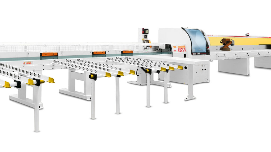 Cursal optimizing cross-cut saw with push feed system TRSI Blade 700