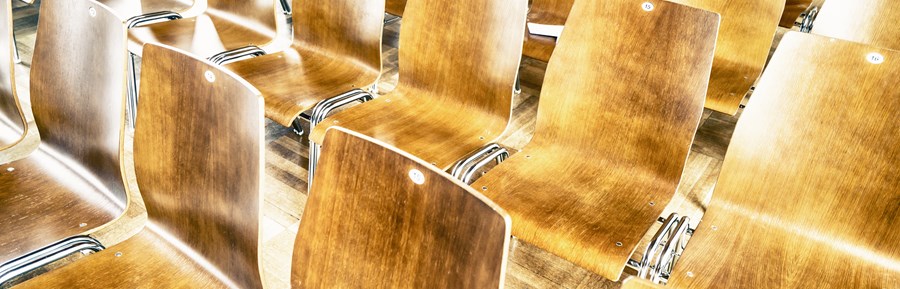 Bent veneer chairs glued with Dynea glue