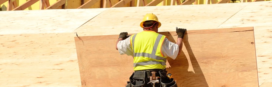 Wood veneer panels glued with Dynea glue during installation