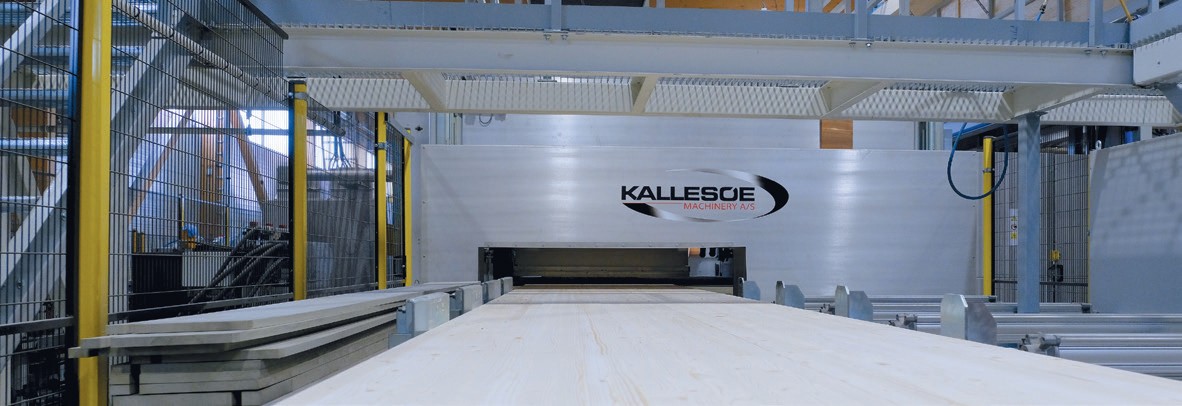 Kallesoe radiofrequency glulam press in Palmako Kavastu