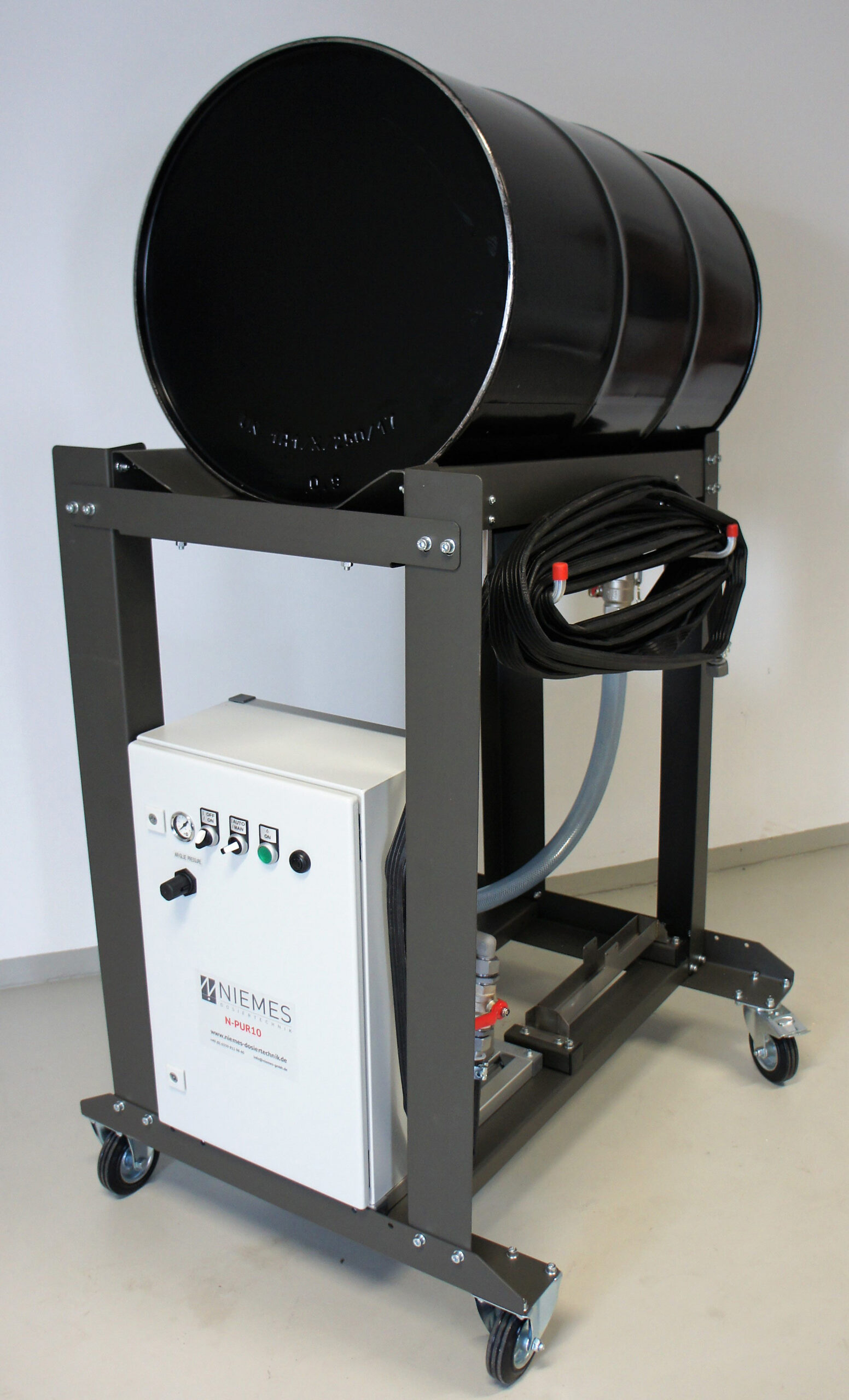 Complete Niemes manual glue application with glue barrel